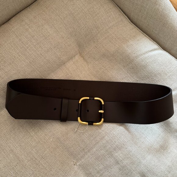Banana Republic Women's Wide Leather Waist Belt Brown - Picture 1 of 9